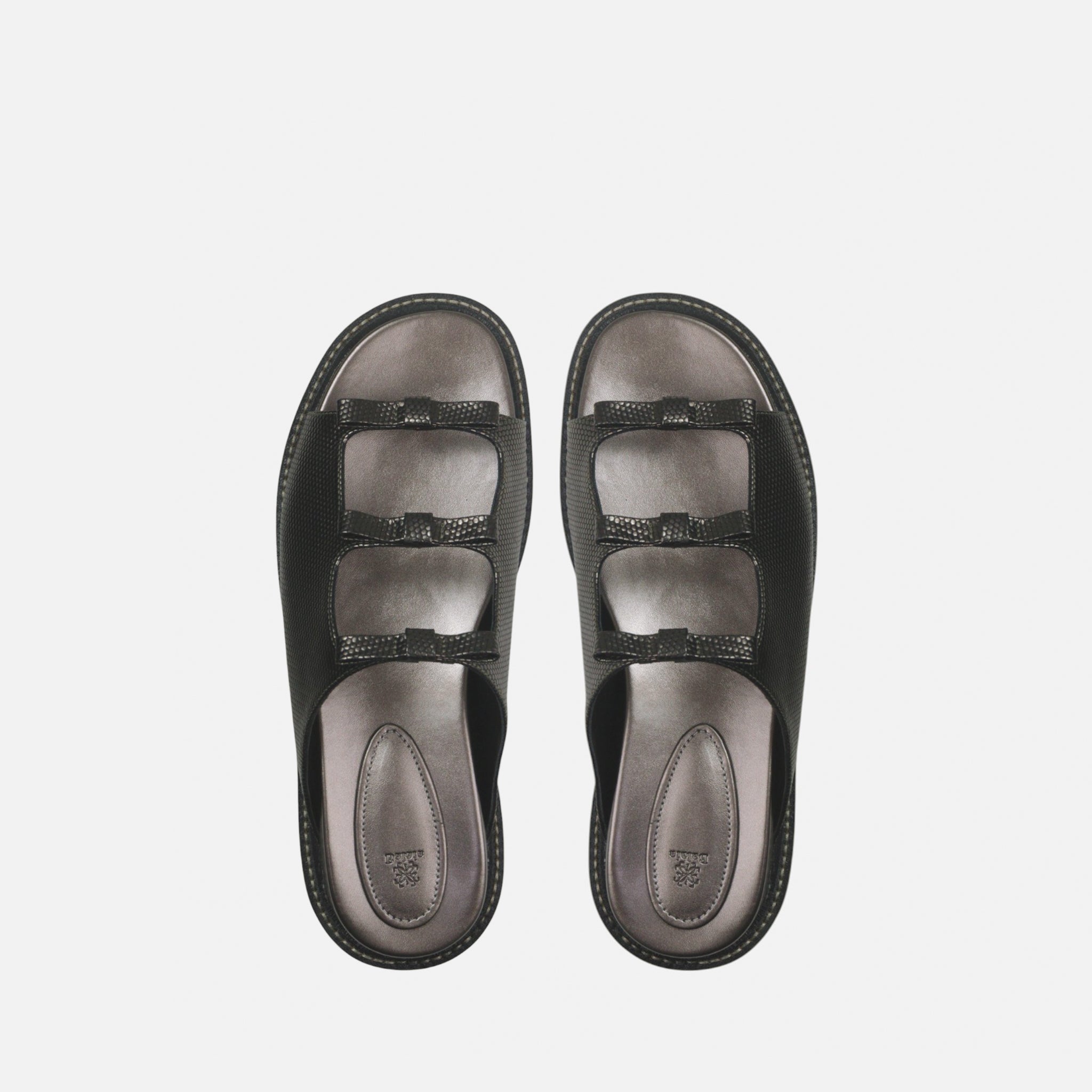 Papete Laços em Couro Texturizado Ônix