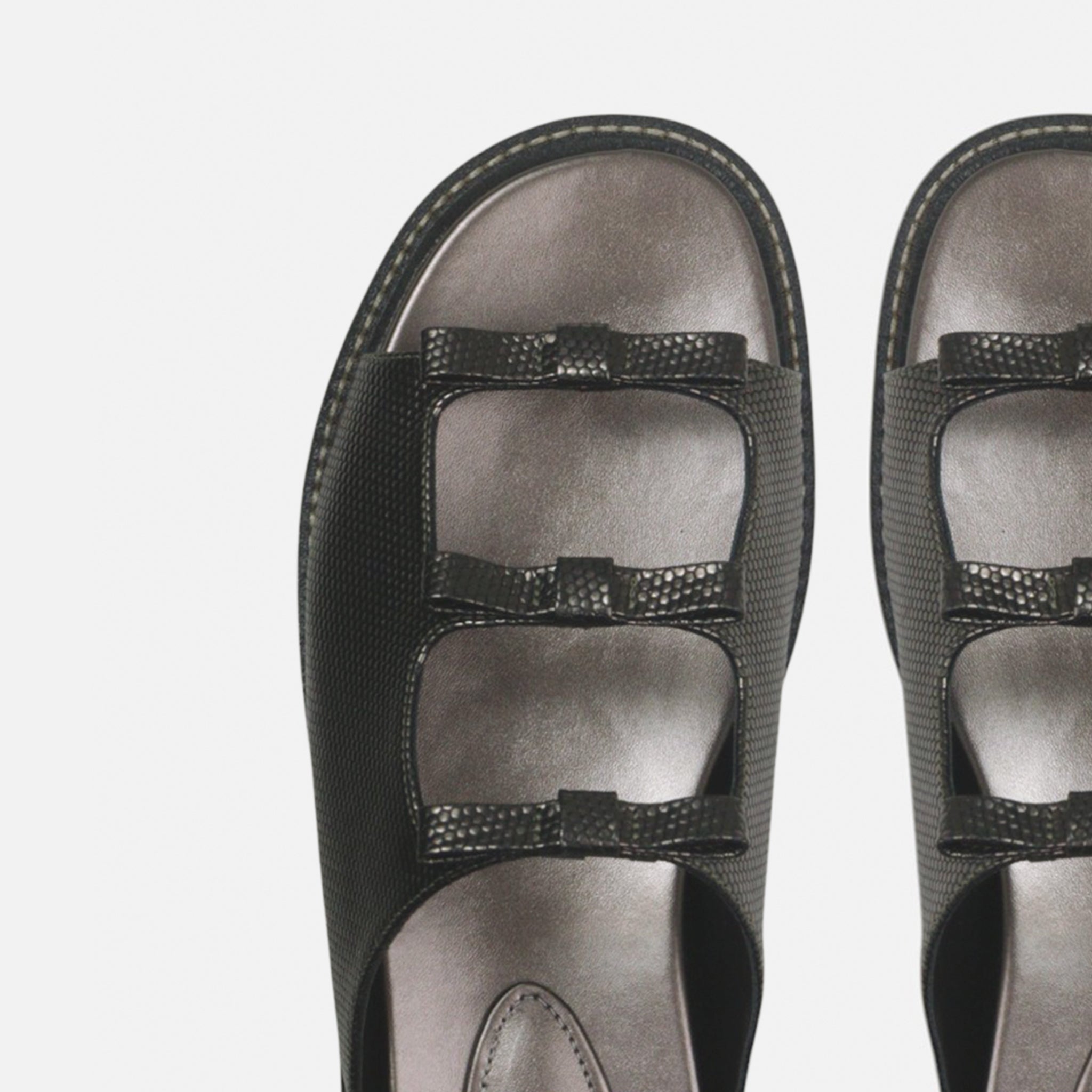 Papete Laços em Couro Texturizado Ônix