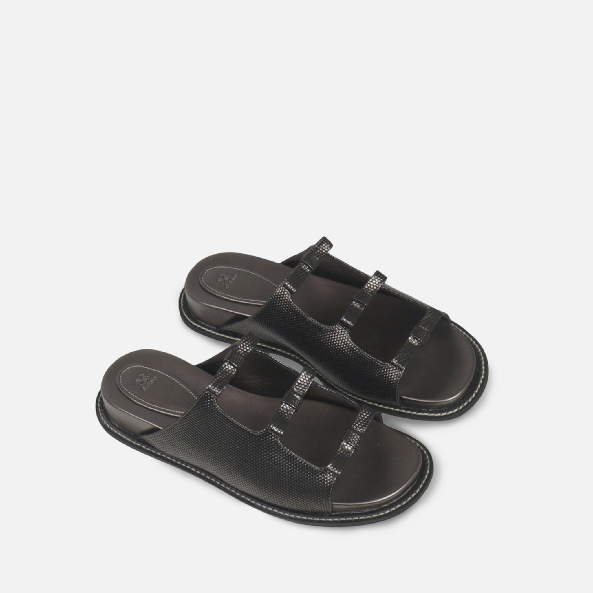 Papete Laços em Couro Texturizado Ônix