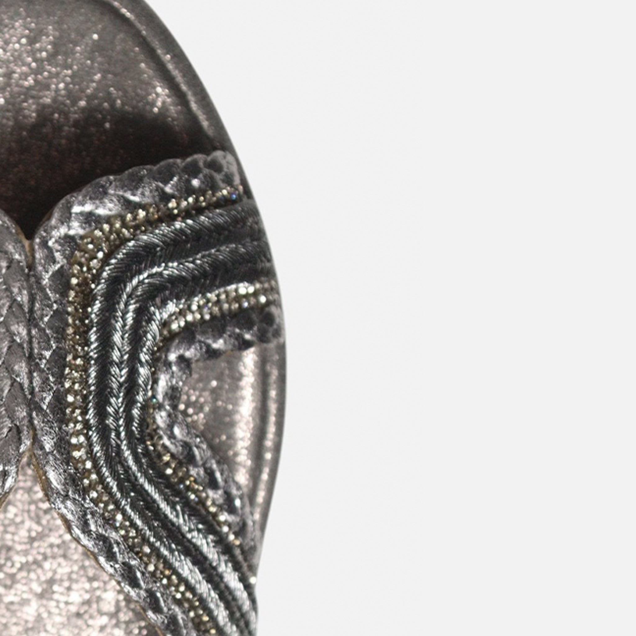 Rasteira Trançada Mix Ônix