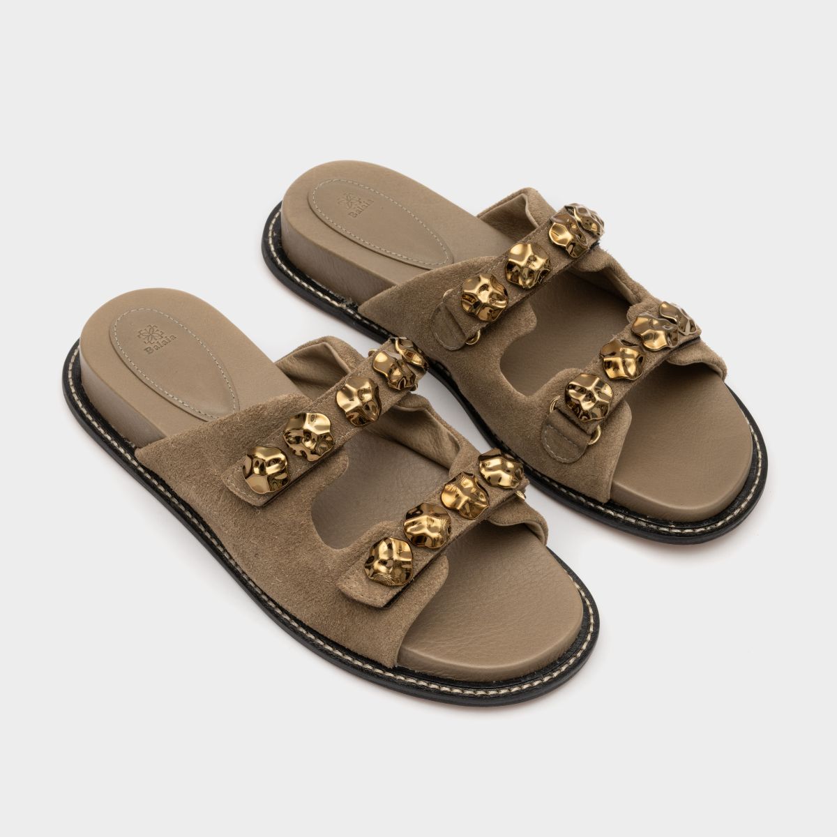 Papete Medalha Orgânica em Camurça Khaki