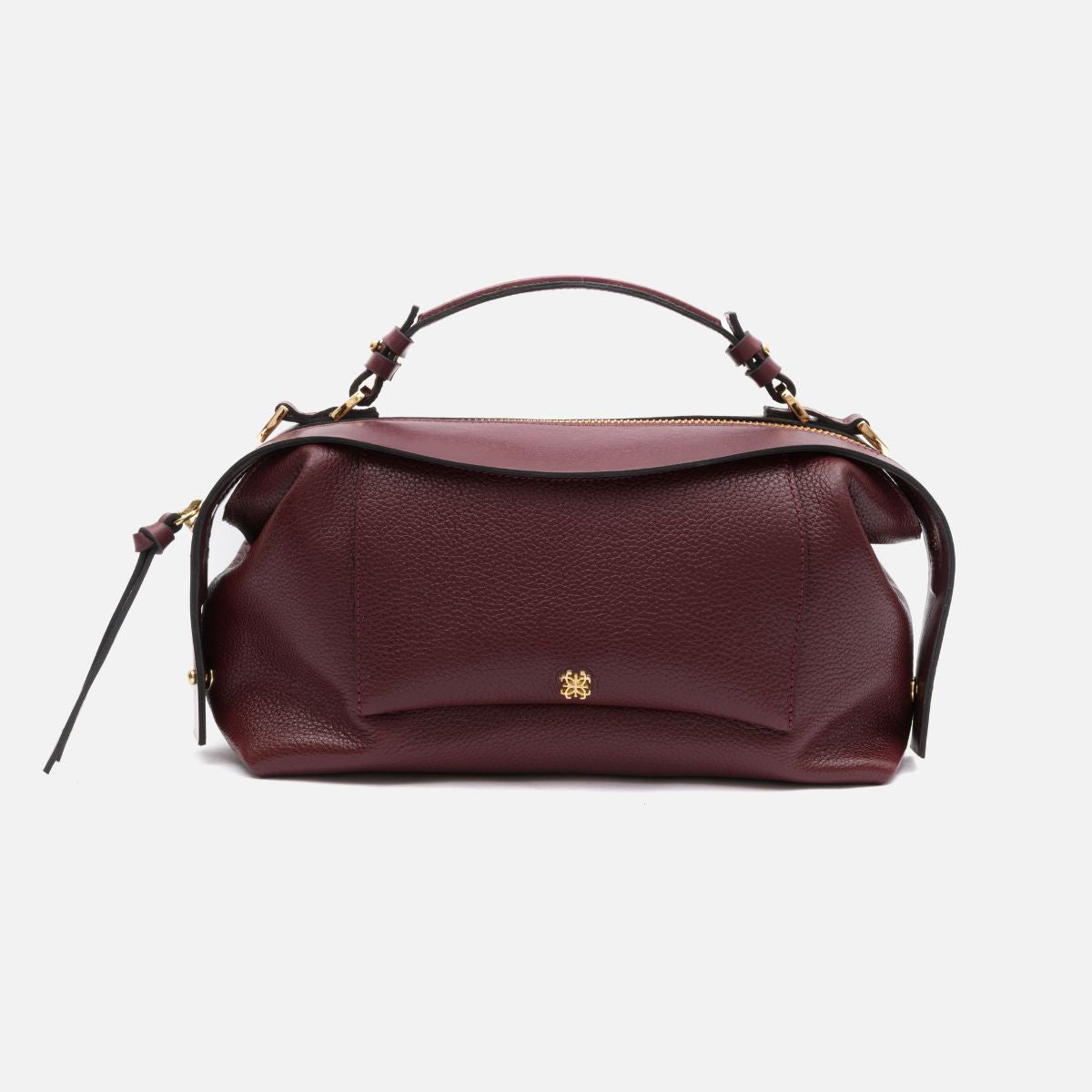 Bolsa Sil M em Couro Cabernet