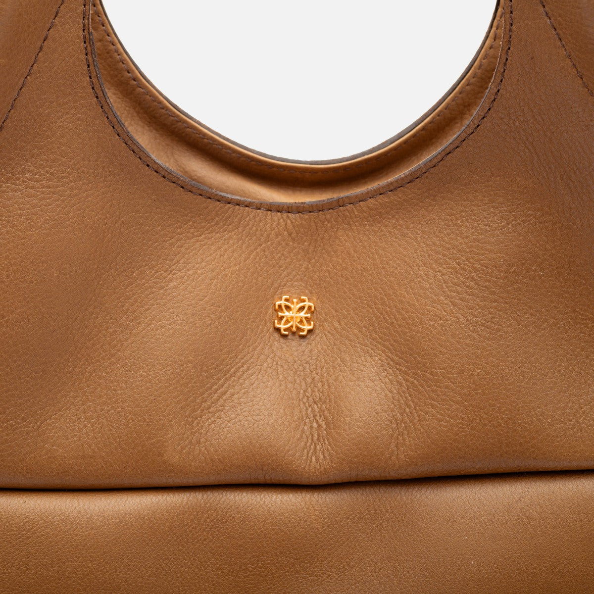 Bolsa Clara Tote em Couro Carmel