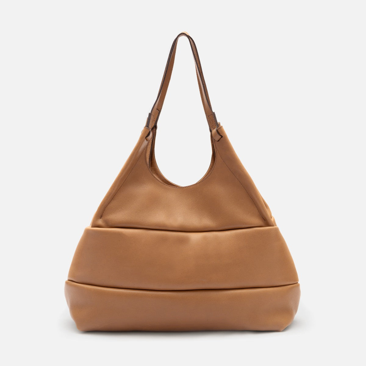 Bolsa Clara Tote em Couro Carmel