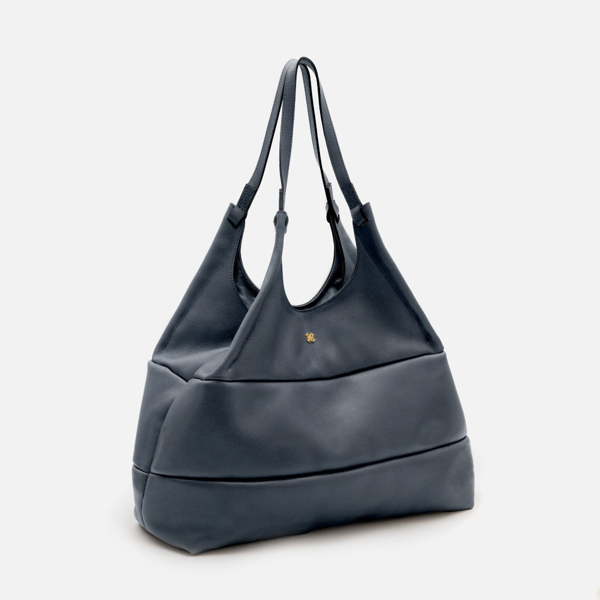 Bolsa Clara Tote em Couro Marinho