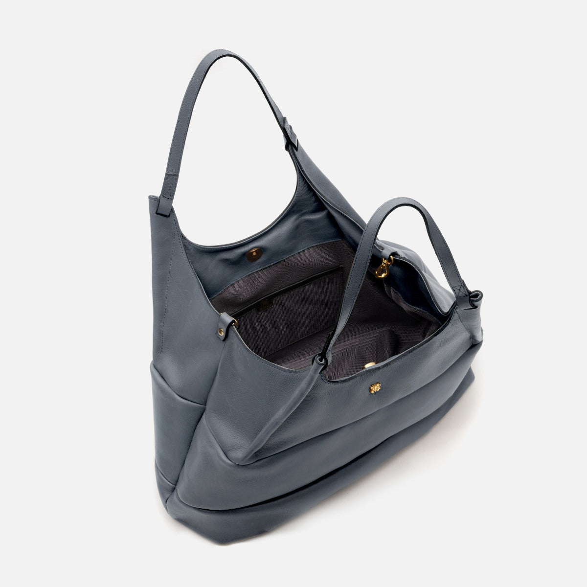 Bolsa Clara Tote em Couro Marinho