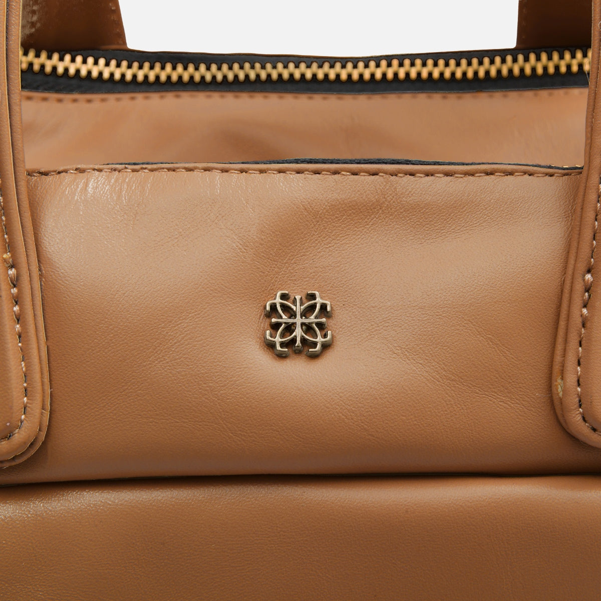 Bolsa Tote Mika M em Couro Cognac