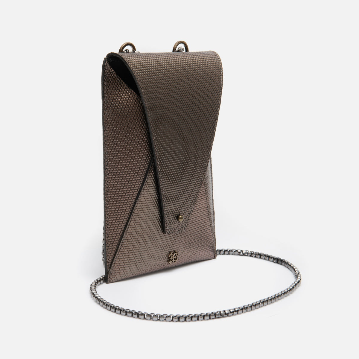 Bagphone Oli em Couro Colmeia Ônix