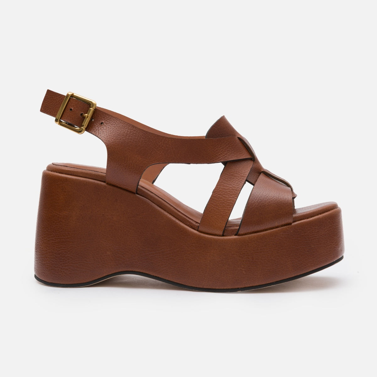 Sandália plataforma tiras carmel