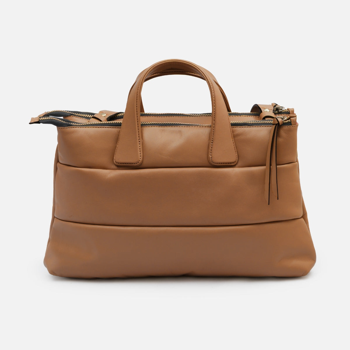 Bolsa Tote Mika M em Couro Cognac