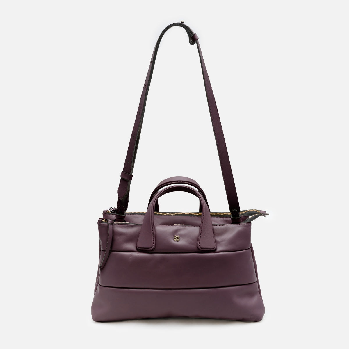 Bolsa Tote Mika M em Couro Carmim