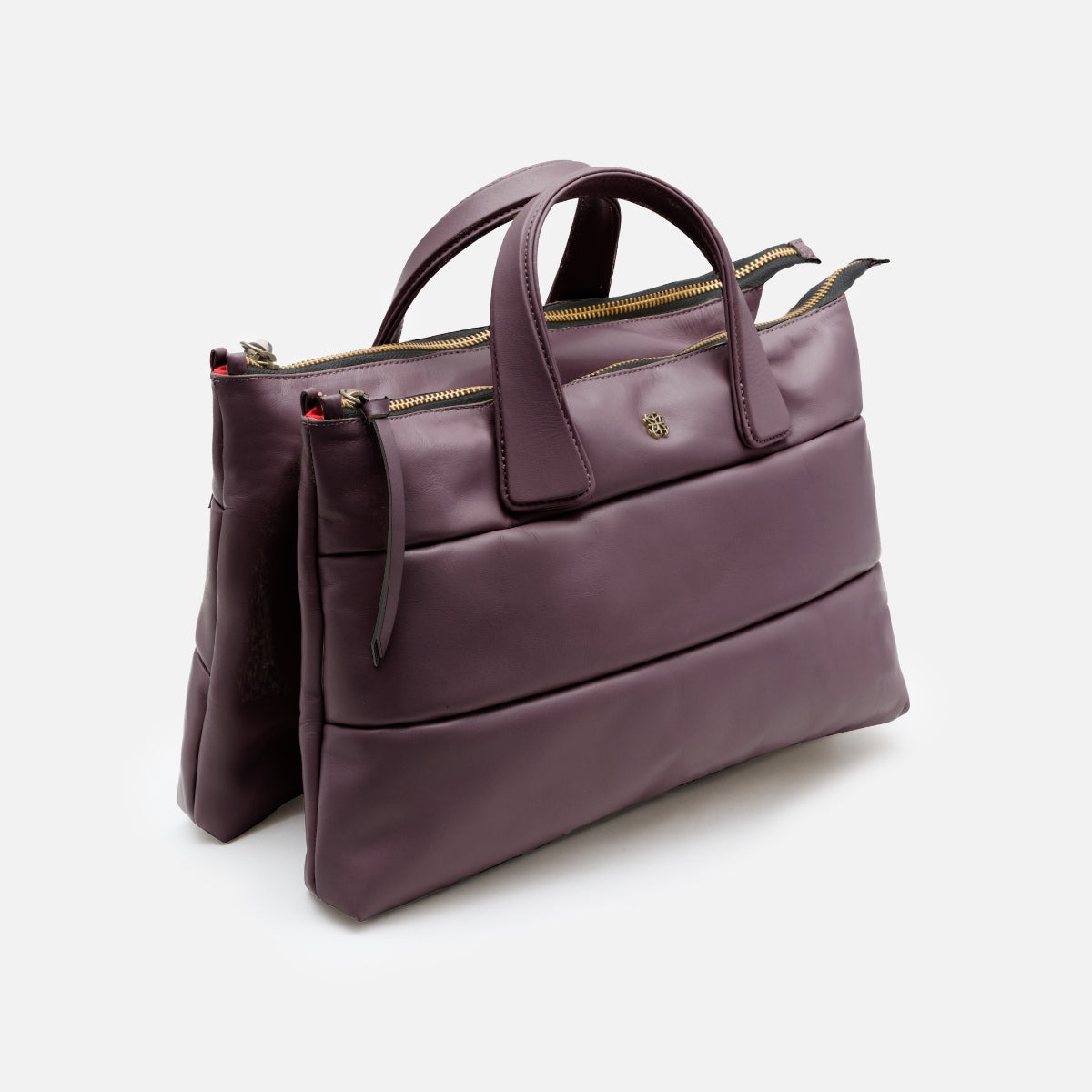 Bolsa Tote Mika M em Couro Carmim