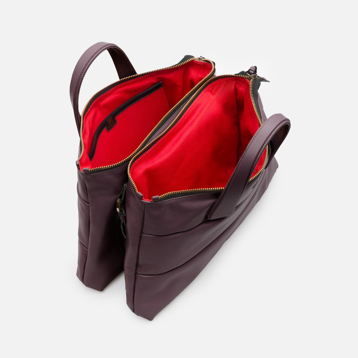 Bolsa Tote Mika M em Couro Carmim