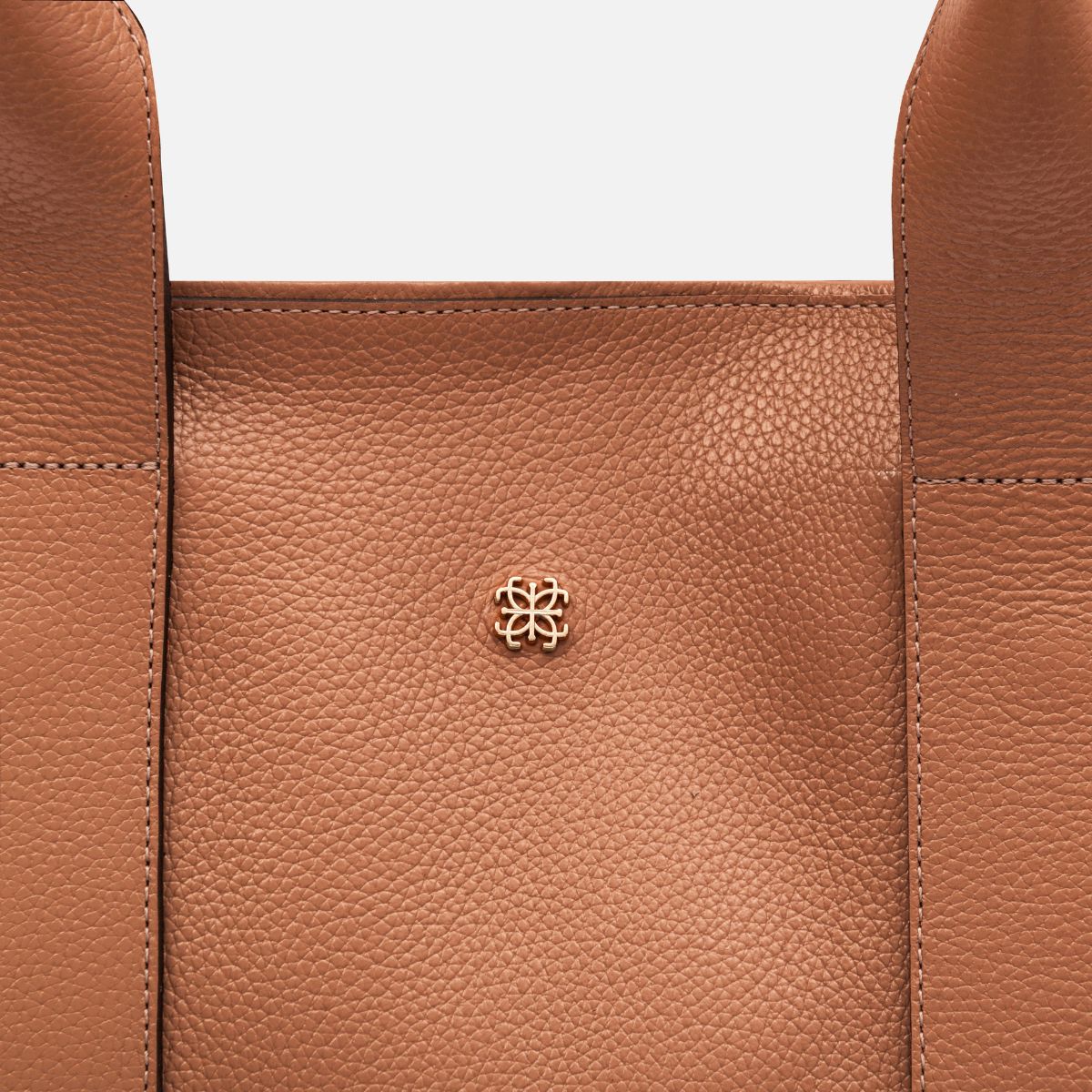 Bolsa Bianca com forro em Couro Carmel