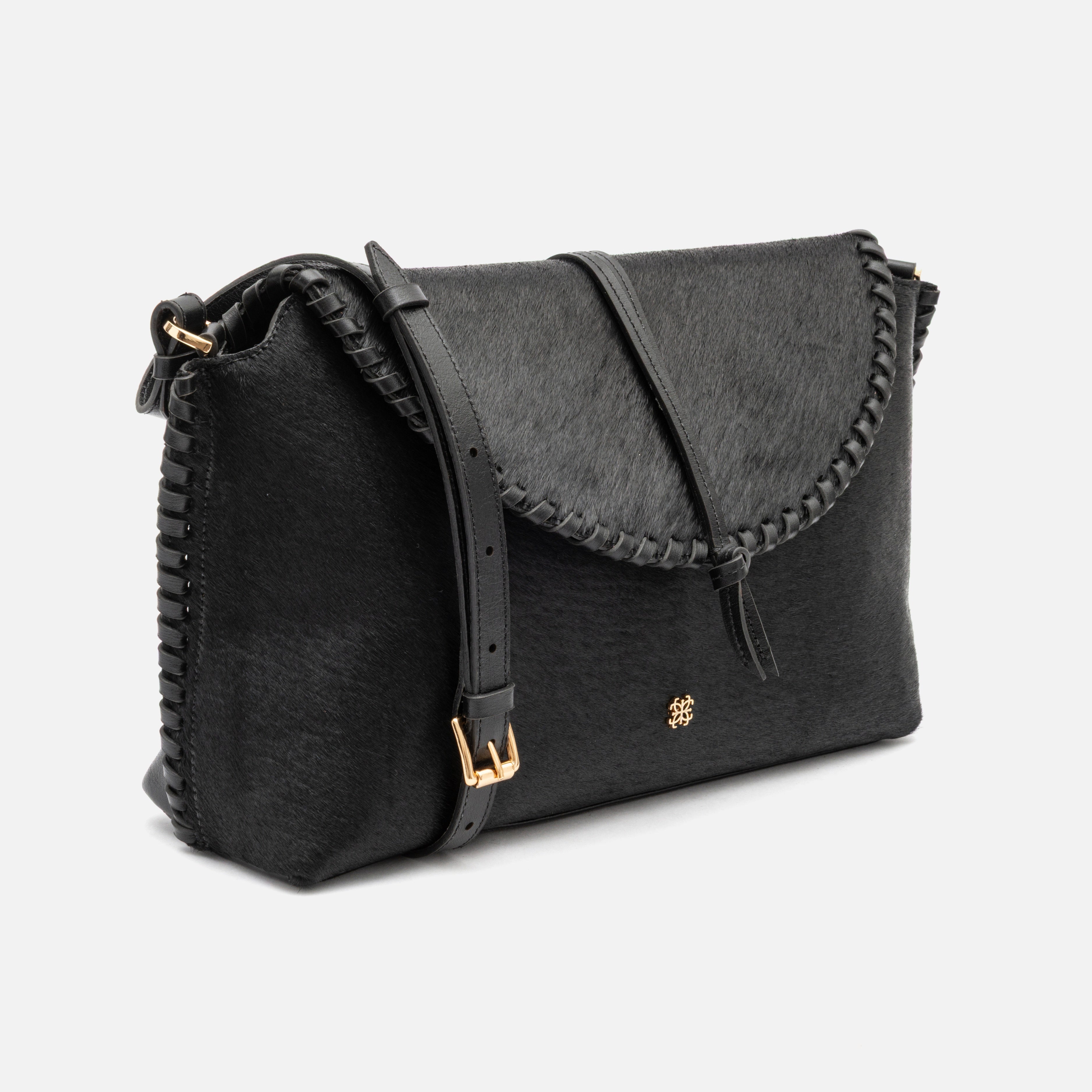 Bolsa Ivy em pelo preto