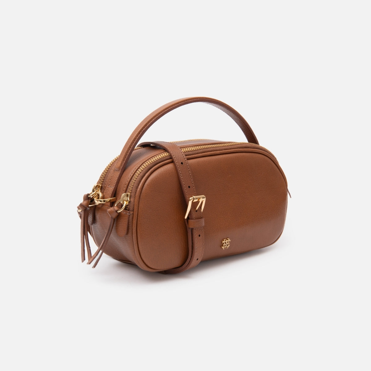 Bolsa Lívia em Couro Carmel