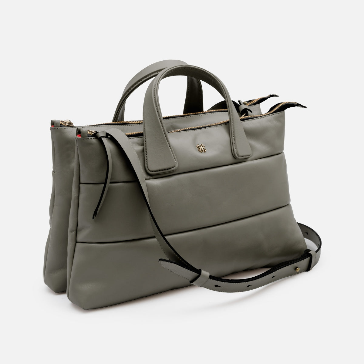 Bolsa Tote Mika M em Couro Musgo