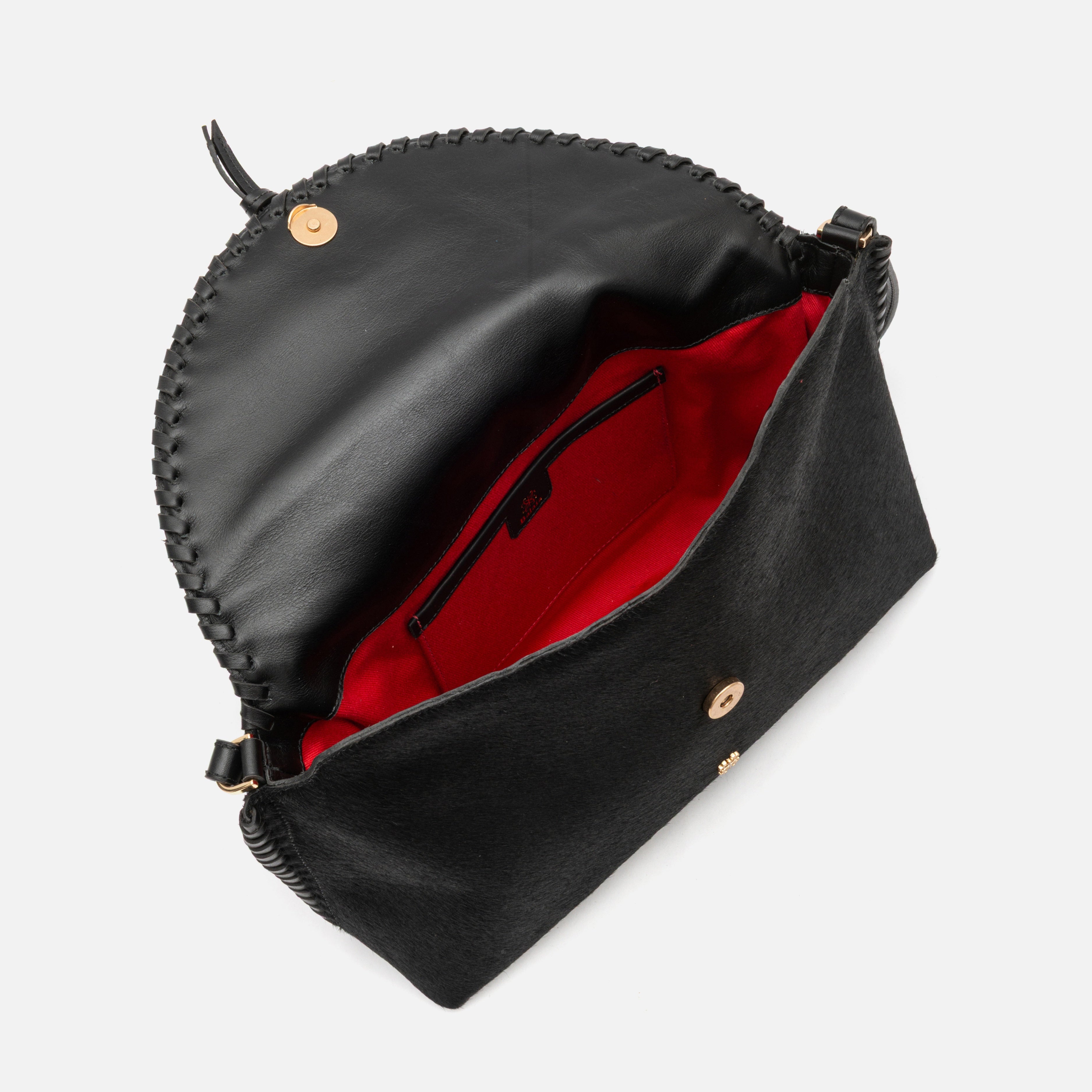 Bolsa Ivy em pelo preto