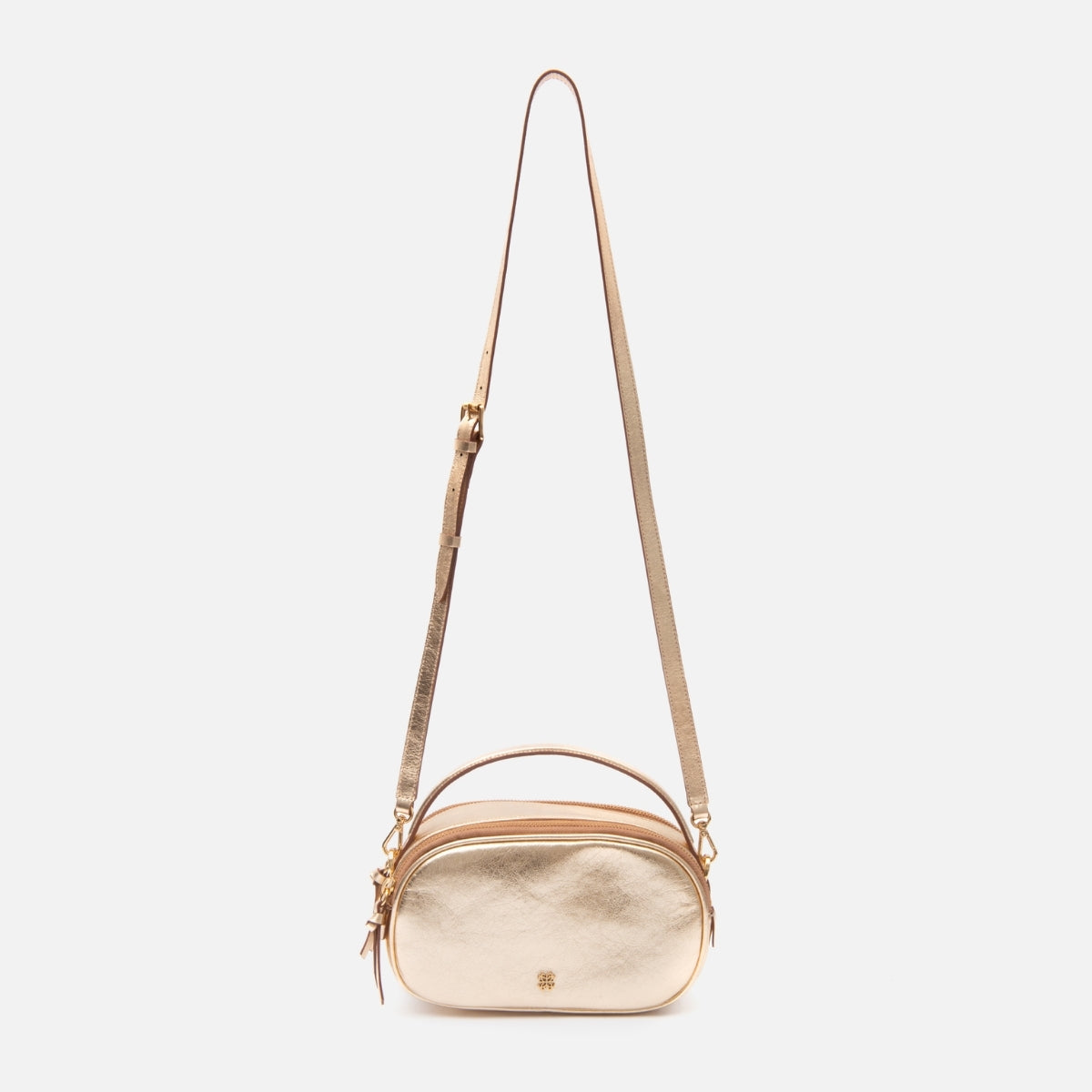 Bolsa Lívia em Couro Ouro Light