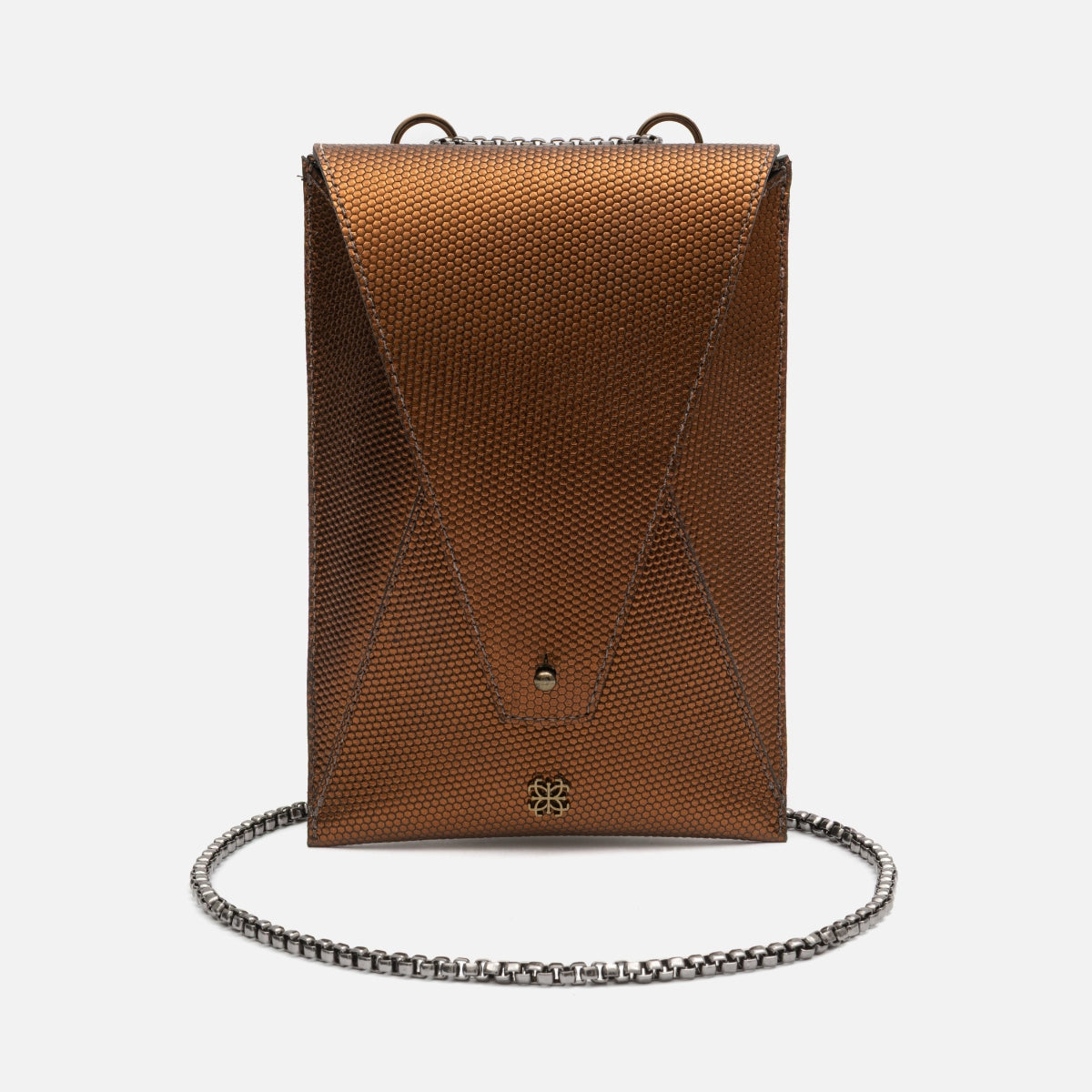 Bagphone Oli em Couro Colmeia Bronze