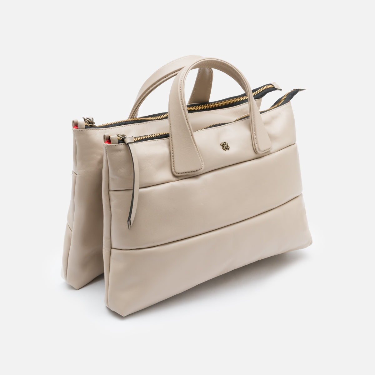 Bolsa Tote Mika M em Couro Ash
