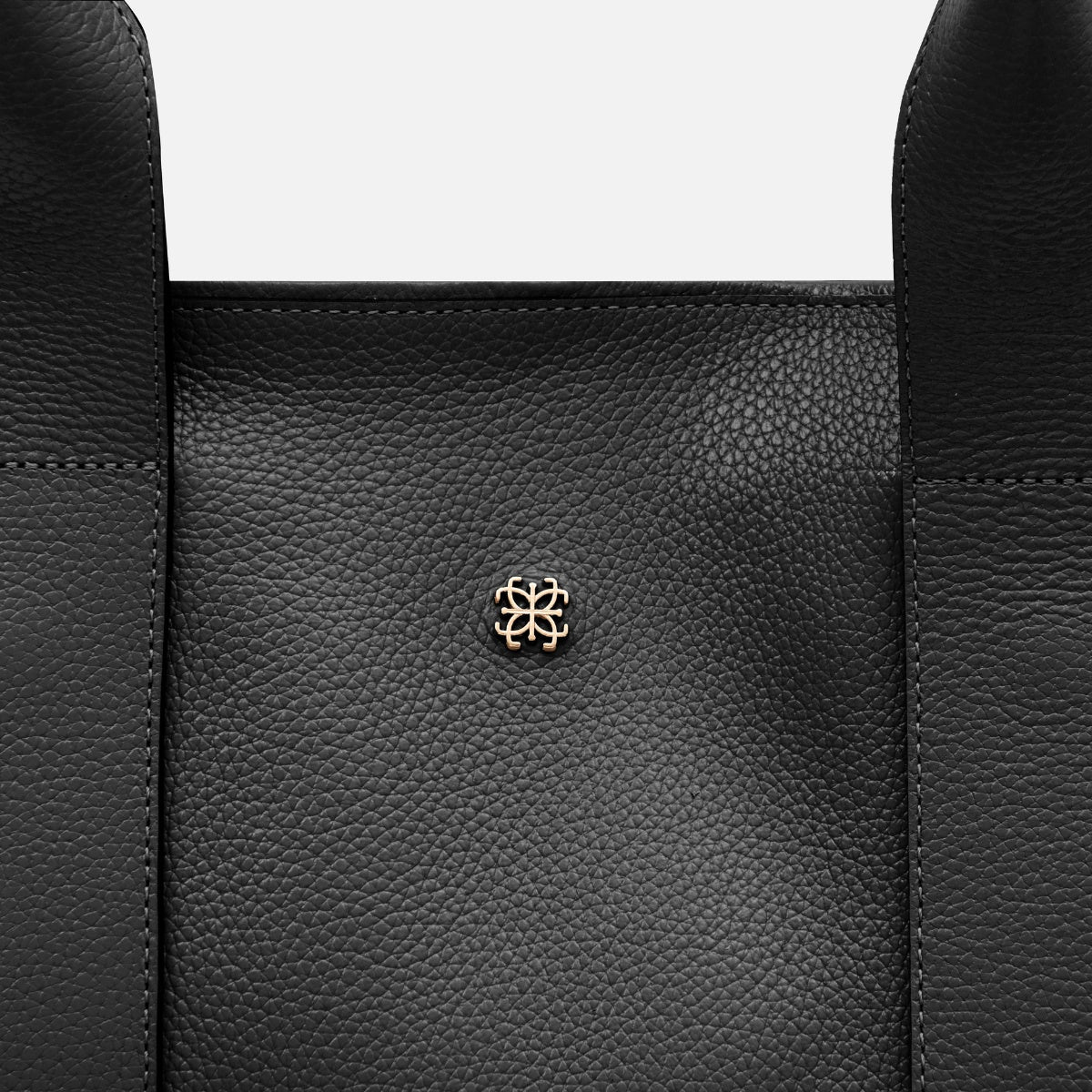 Bolsa Bianca com forro em Couro Preto