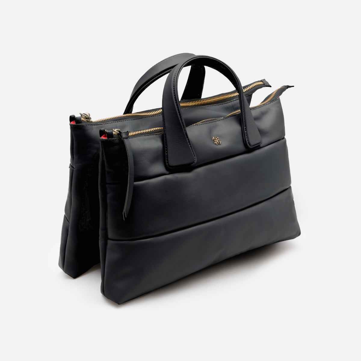 Bolsa Mika M em Couro Preto