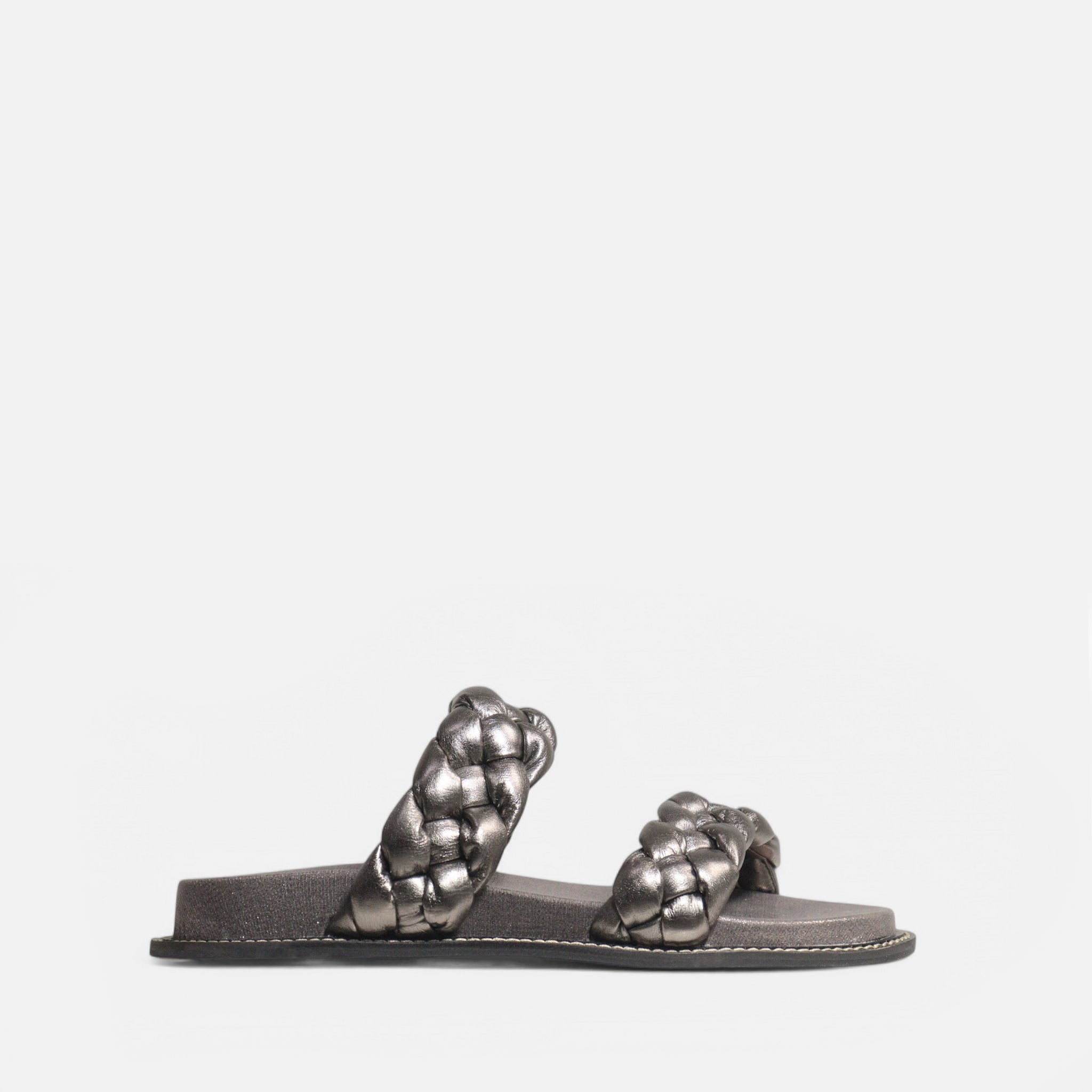 Birken Tranças Pillow em Couro Carbono