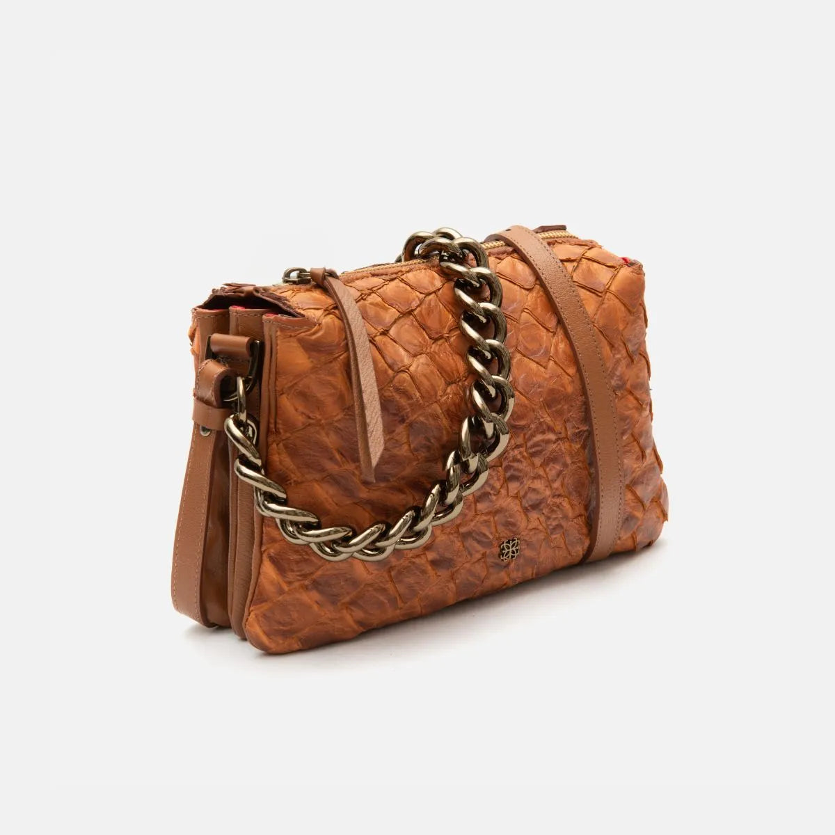 Bolsa Giulia em Couro Pirarucu Carmel