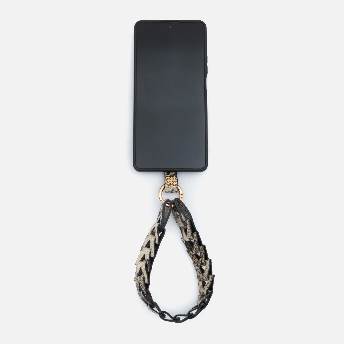 Phone Strap em Couro Snake