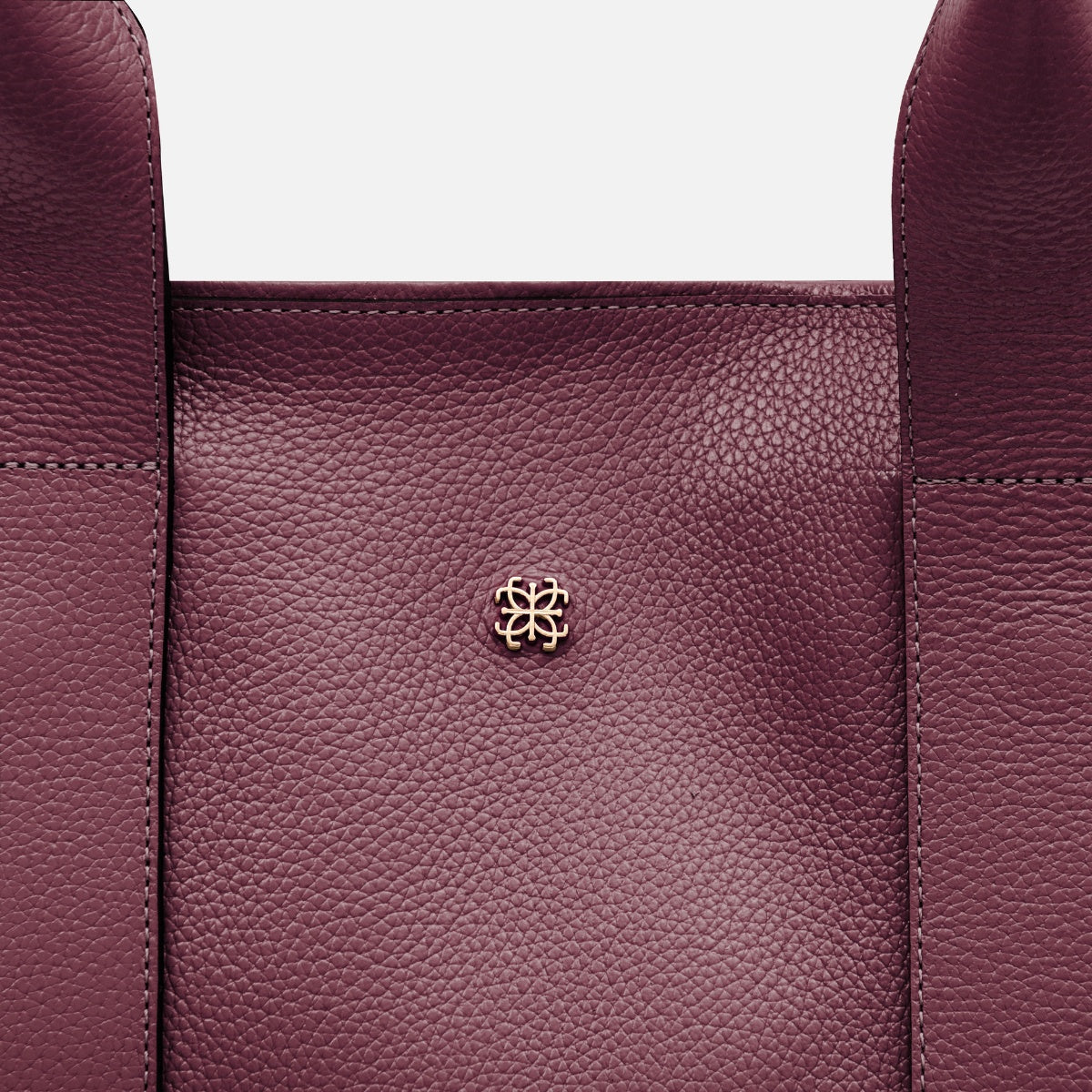 Bolsa Bianca com forro em Couro Cabernet