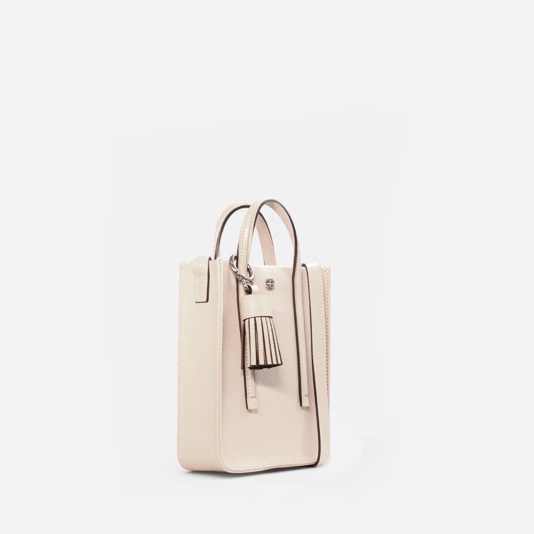 Bolsa Ana P em Couro Off White