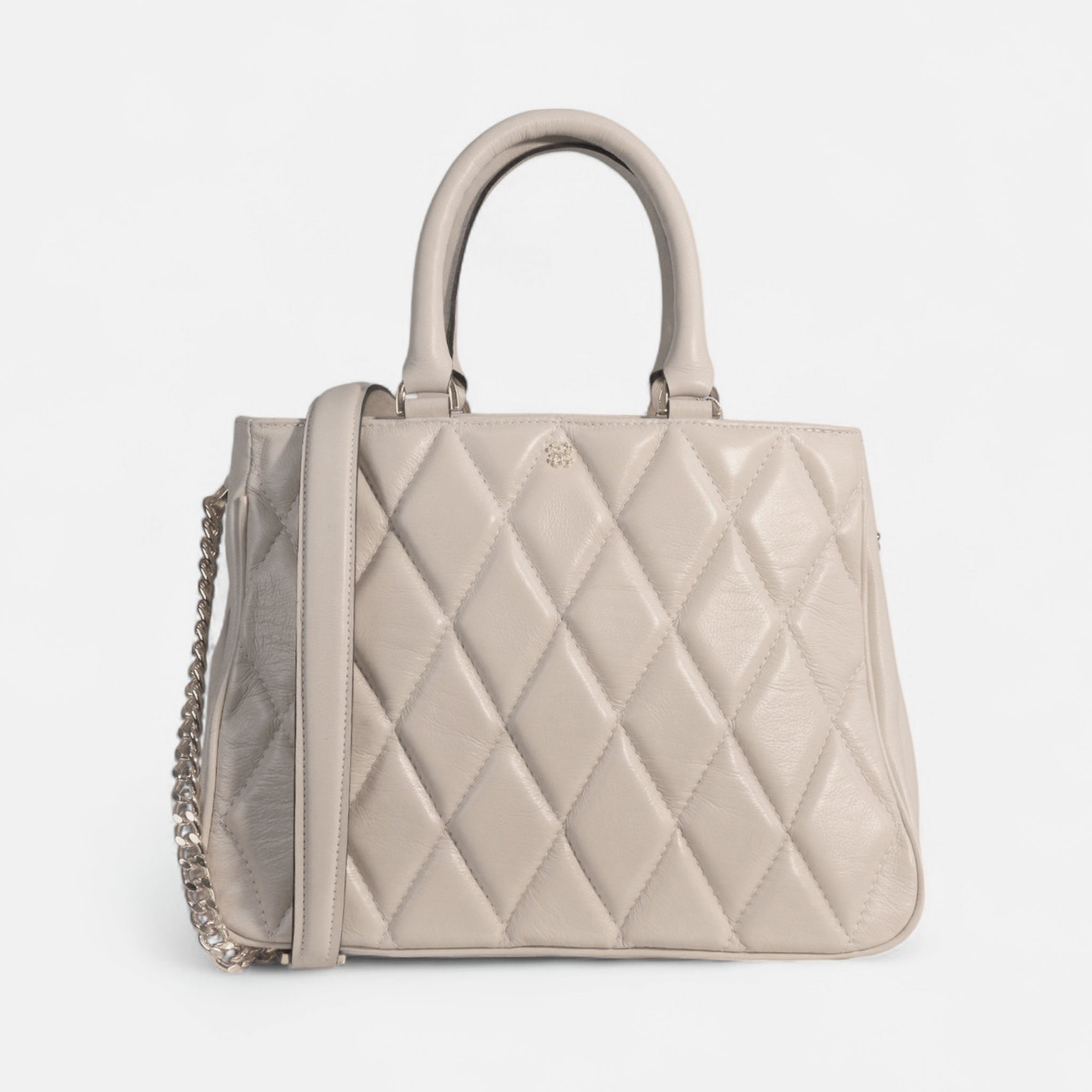 Bolsa Antonia em Couro Off White