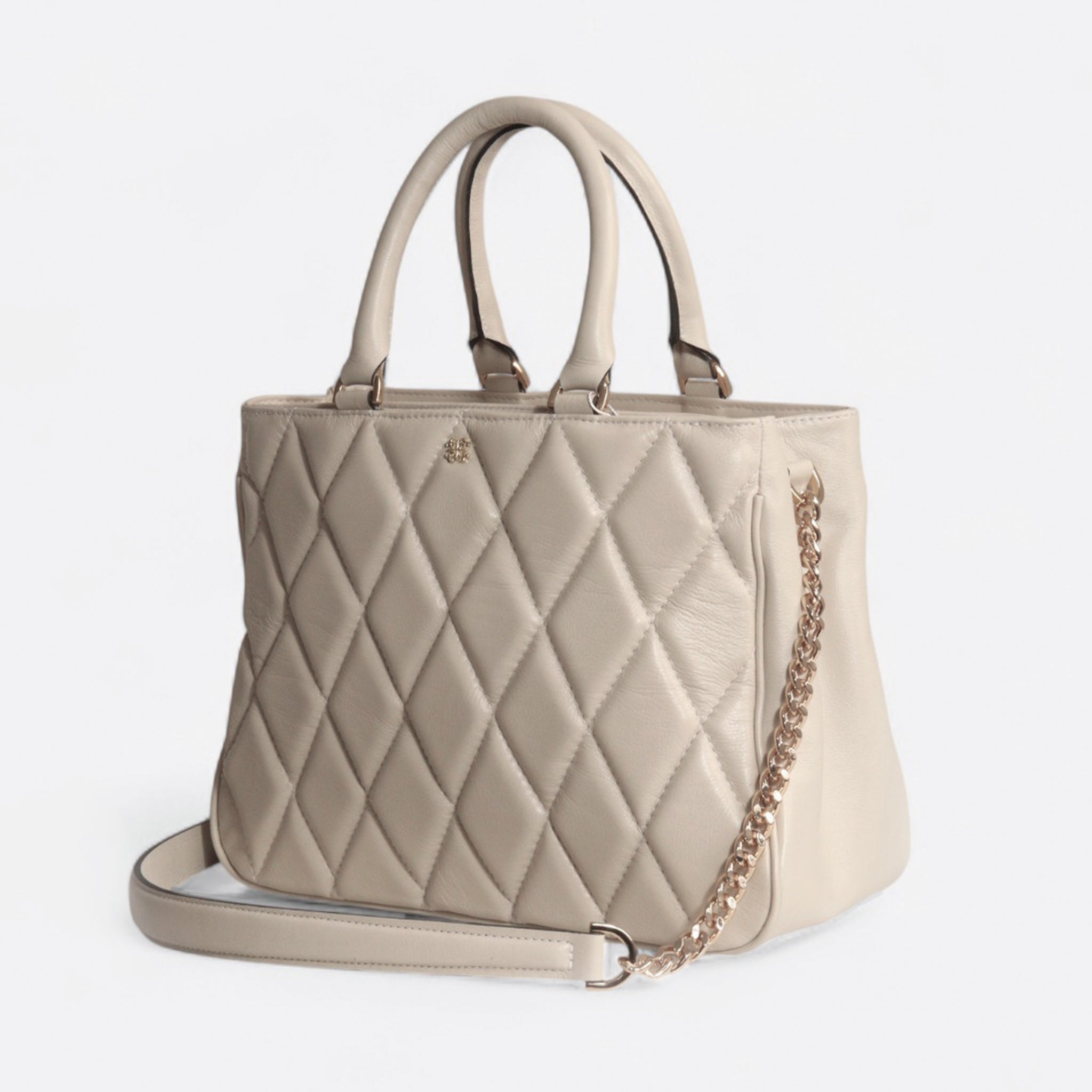 Bolsa Antonia em Couro Off White