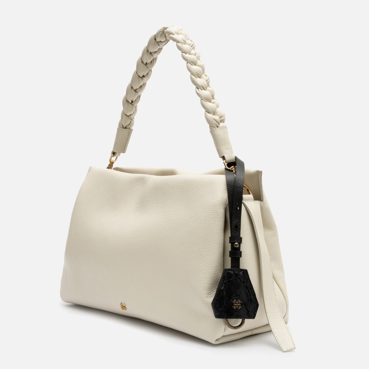 Bag Charm Multifuncional em Couro Pirarucu Preto - Balaia