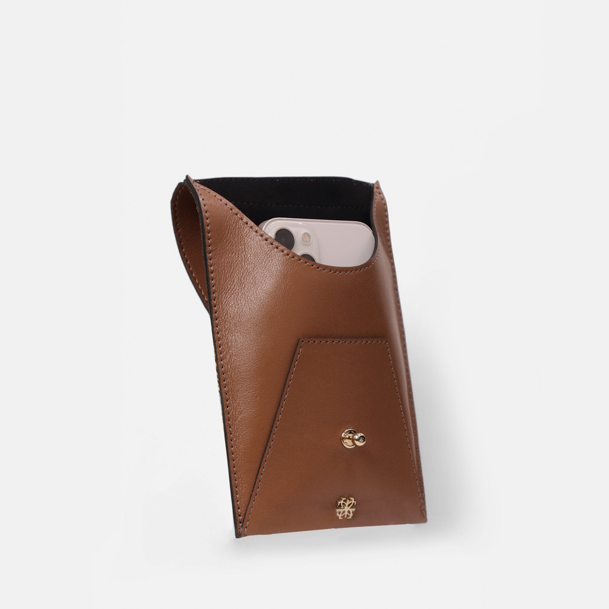 Bagphone Oli em Couro Carmel