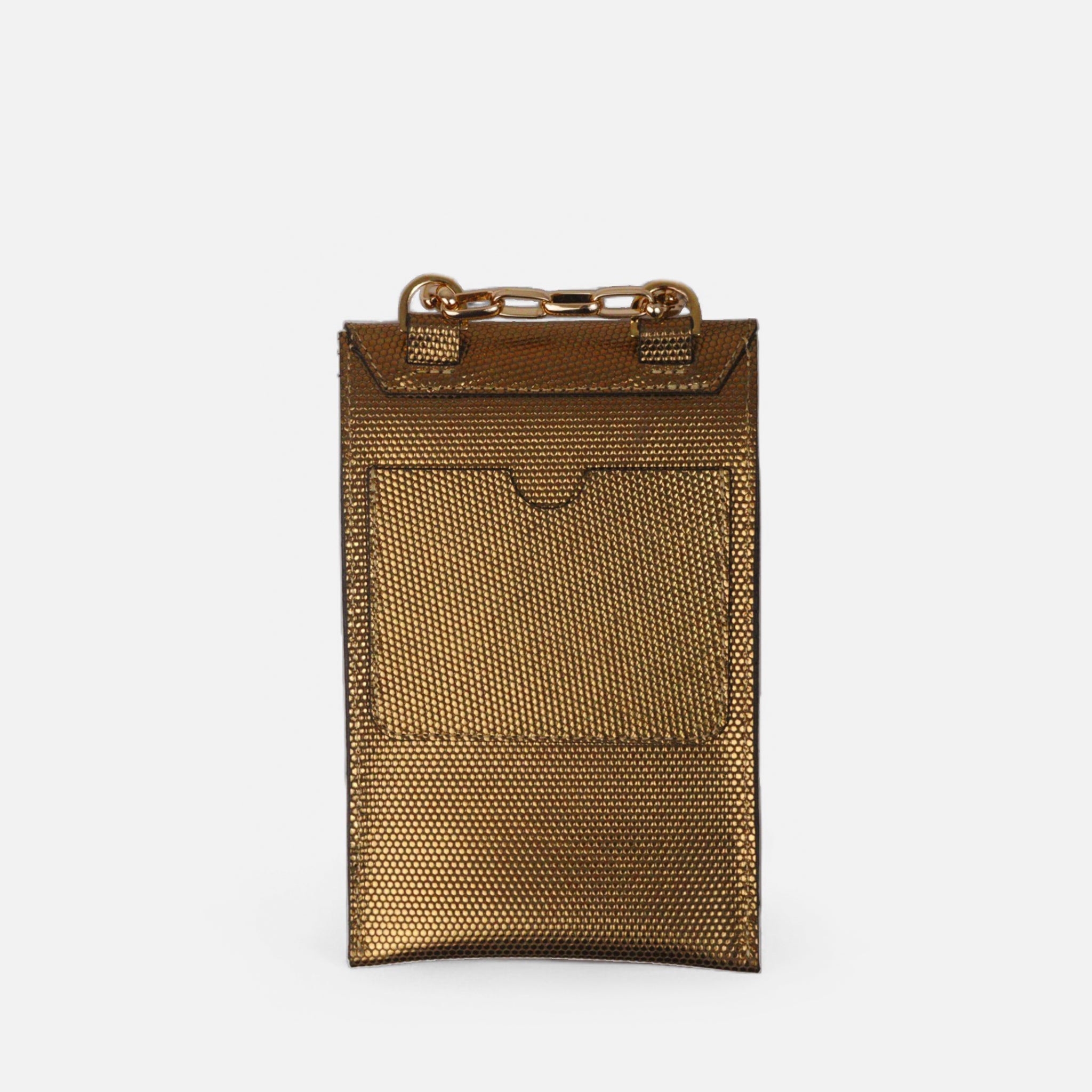 Bagphone Oli em Couro Colmeia Ouro