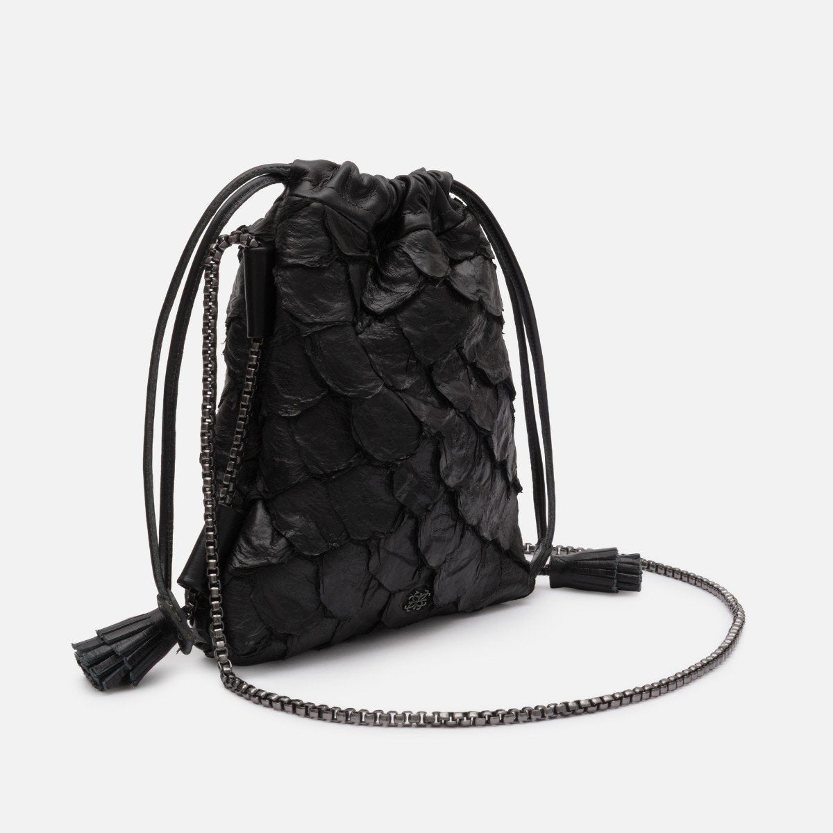 Bagphone em Couro Pirarucu Preto - Balaia