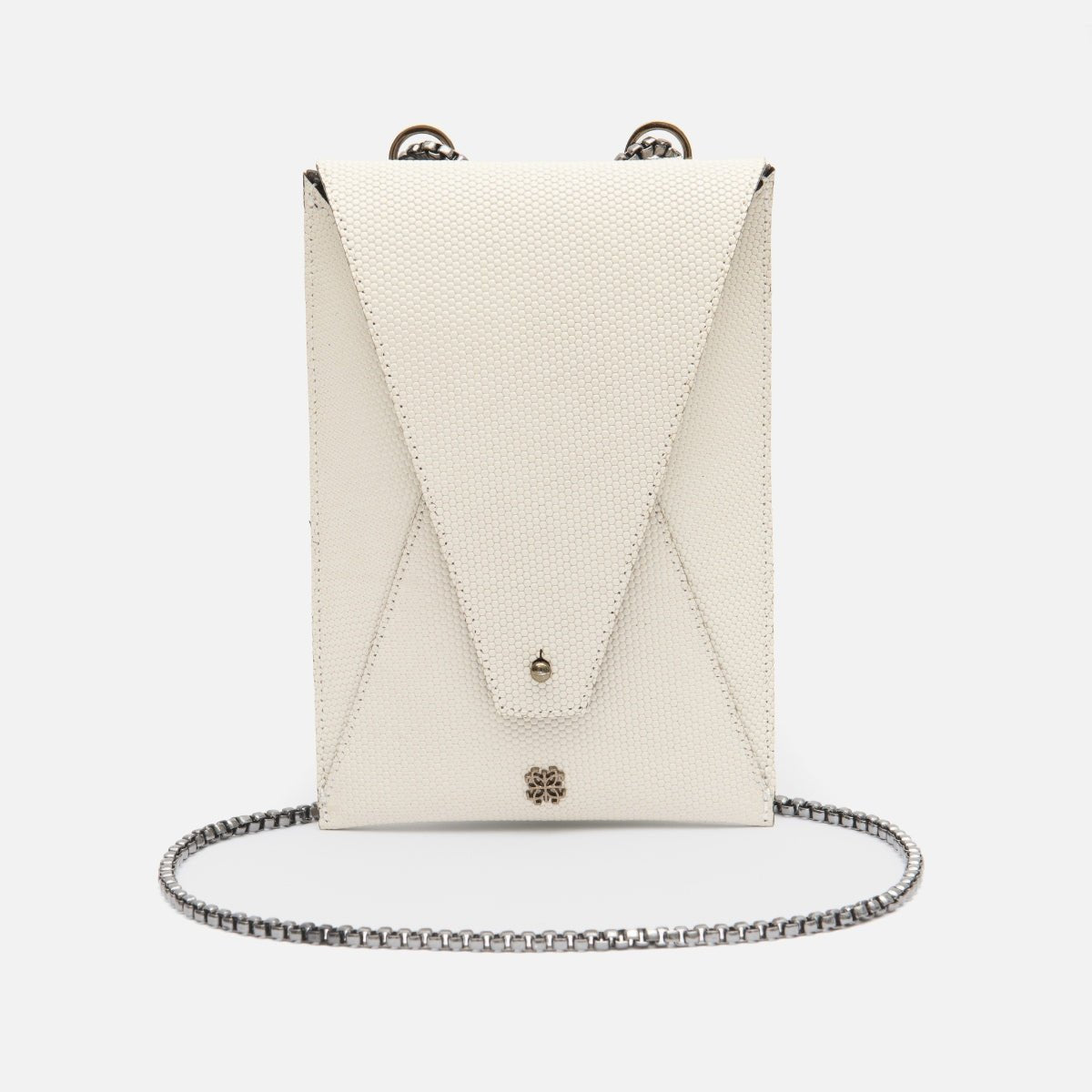 Bagphone Oli em Couro Colmeia Off White - Balaia