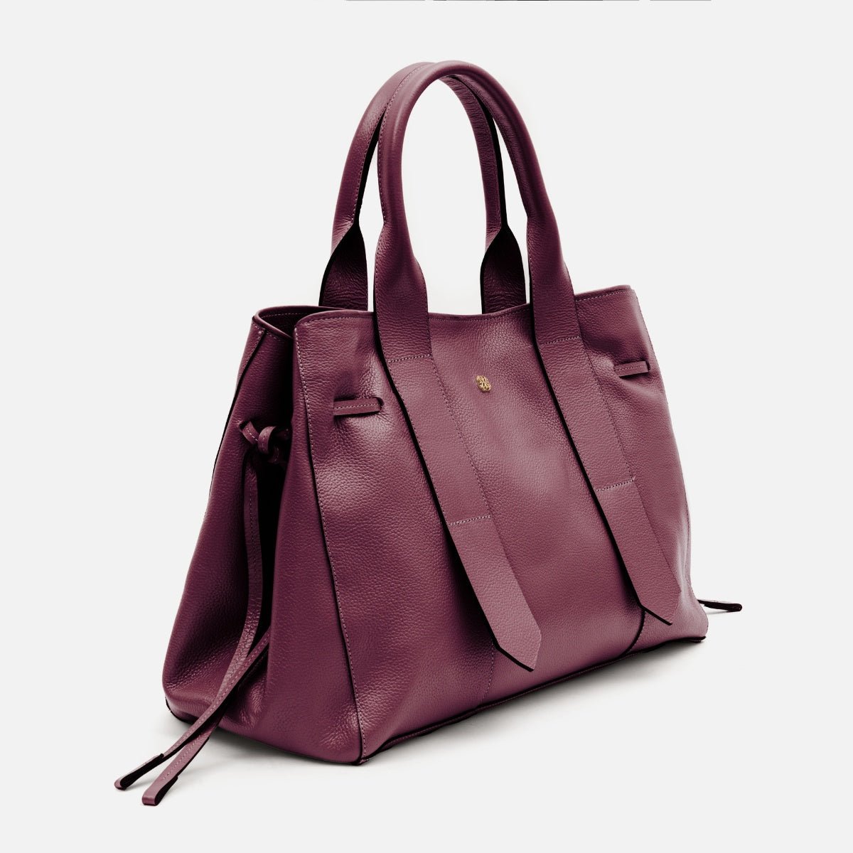 Bolsa Bianca com forro em Couro Cabernet - Balaia