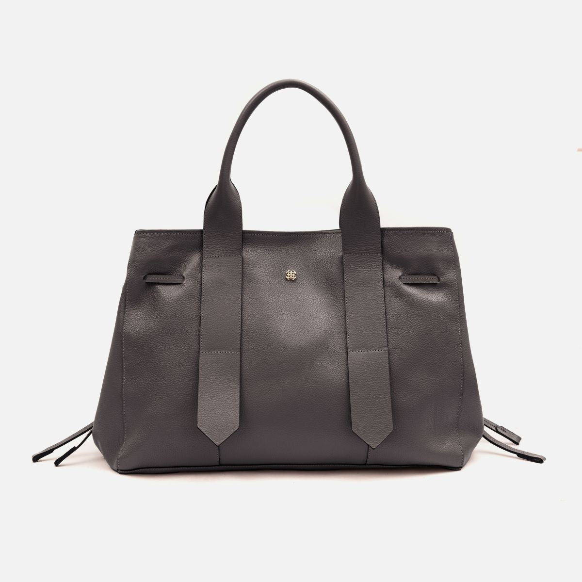 Bolsa Bianca com forro em Couro Grafite - Balaia