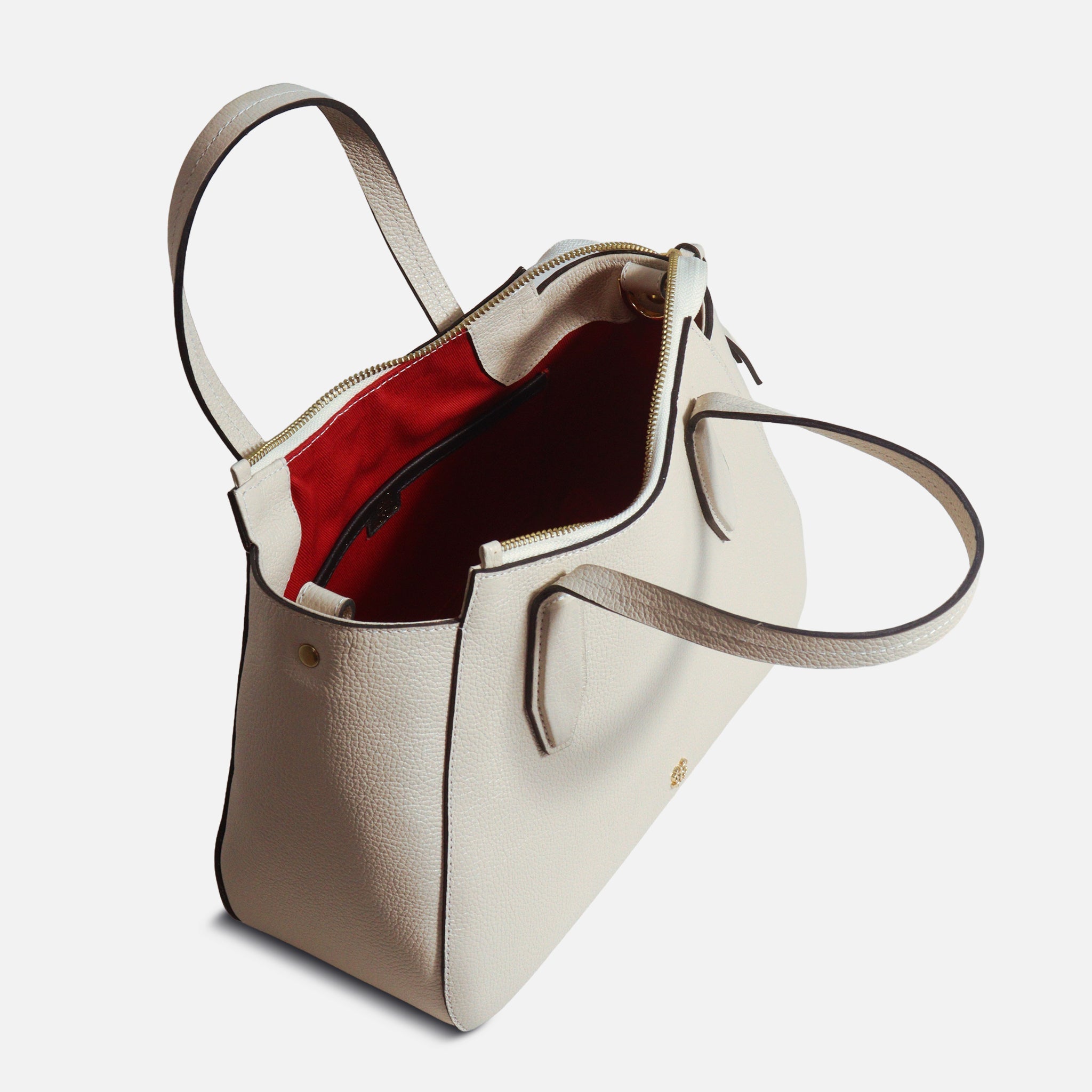 Bolsa Celine em Couro Off White - Balaia