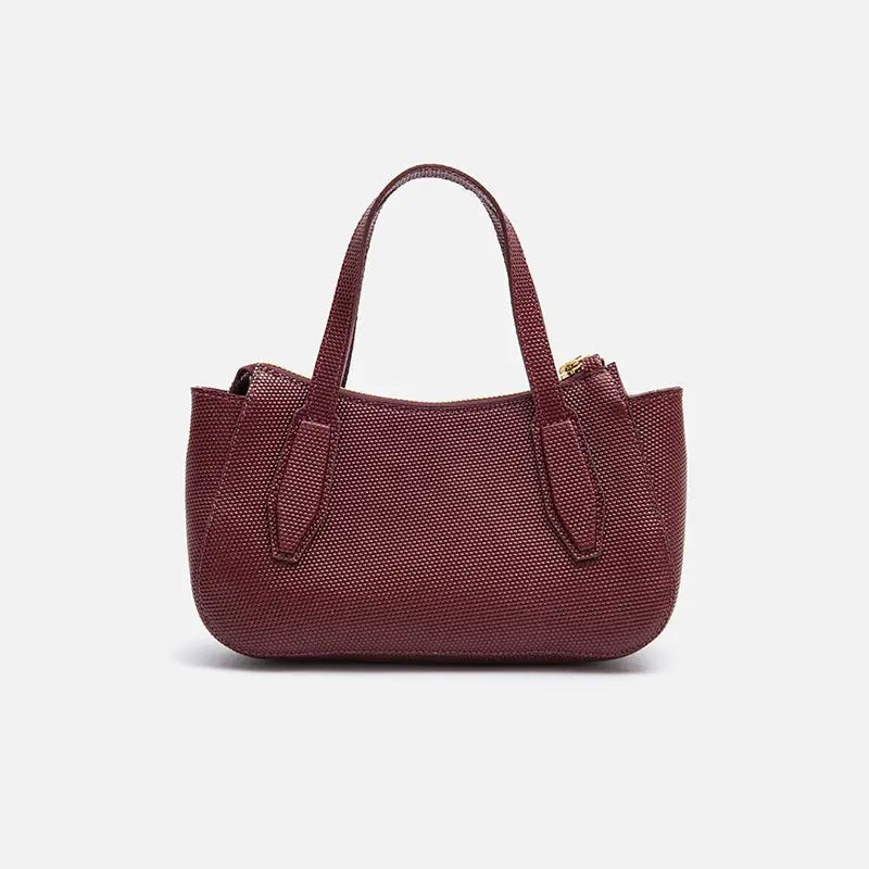 Bolsa Celine Mini em Couro Colméia Wine - Balaia