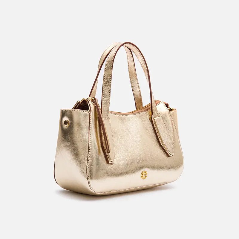 Bolsa Celine Mini em Couro Ouro - Balaia