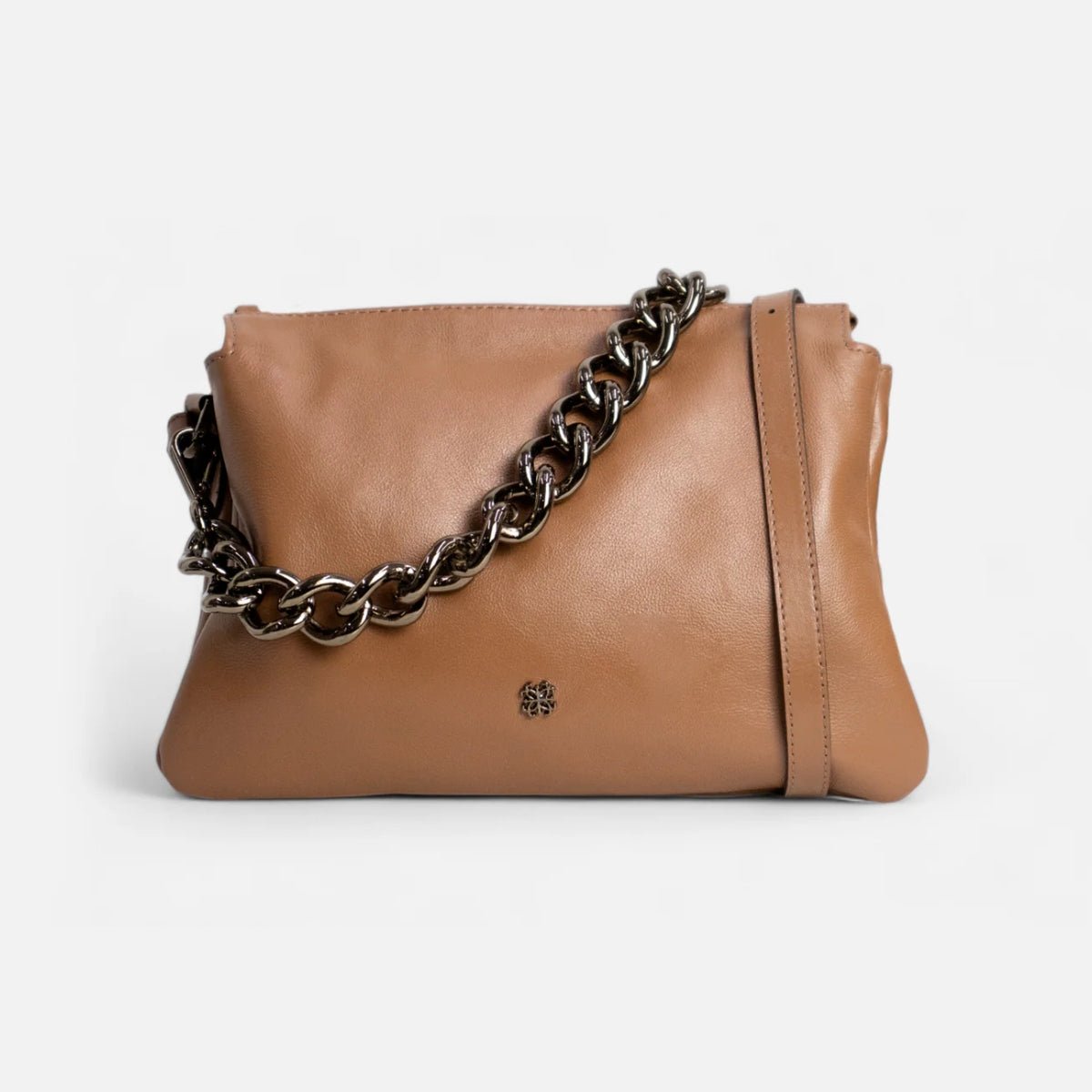 Bolsa Giulia em Couro Carmel - Balaia