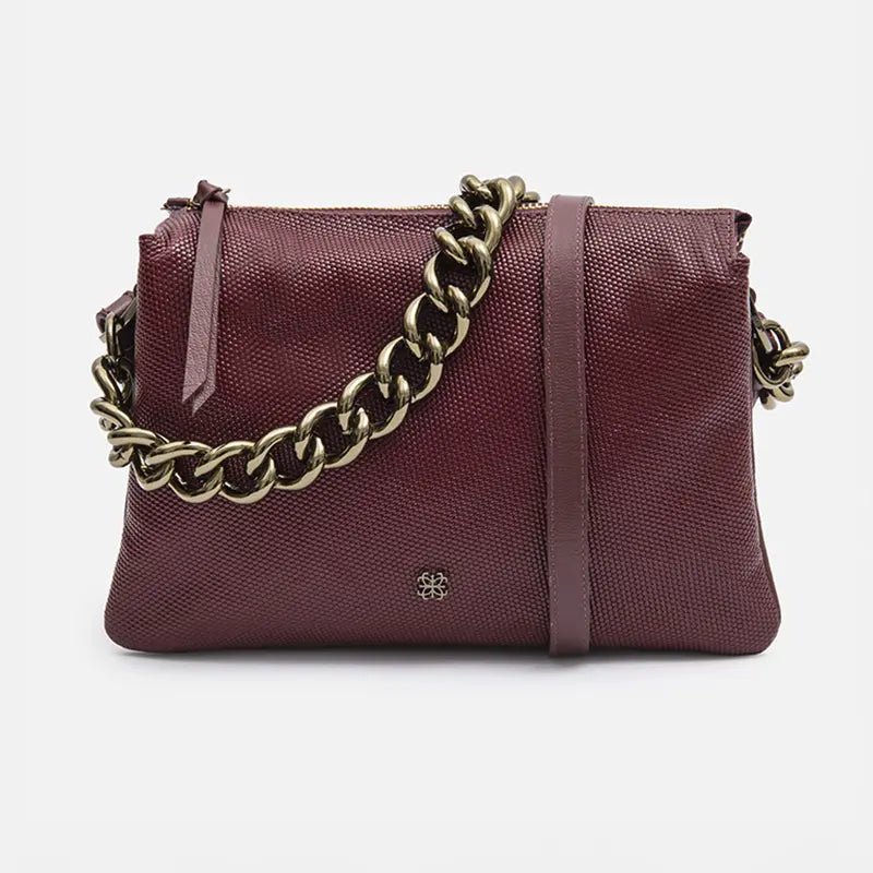 Bolsa Giulia em Couro Colméia Wine - Balaia