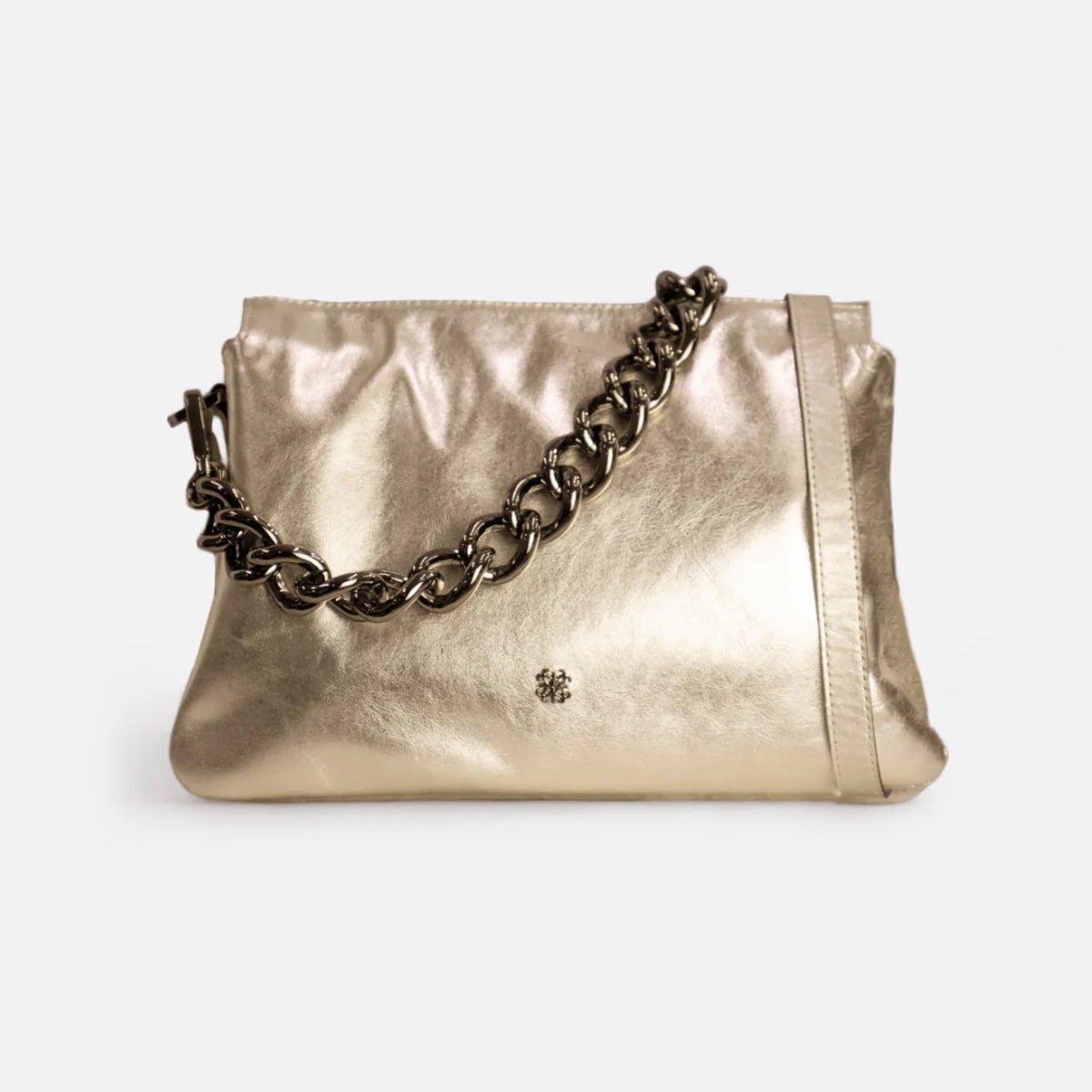 Bolsa Giulia em Couro Ouro Light - Balaia
