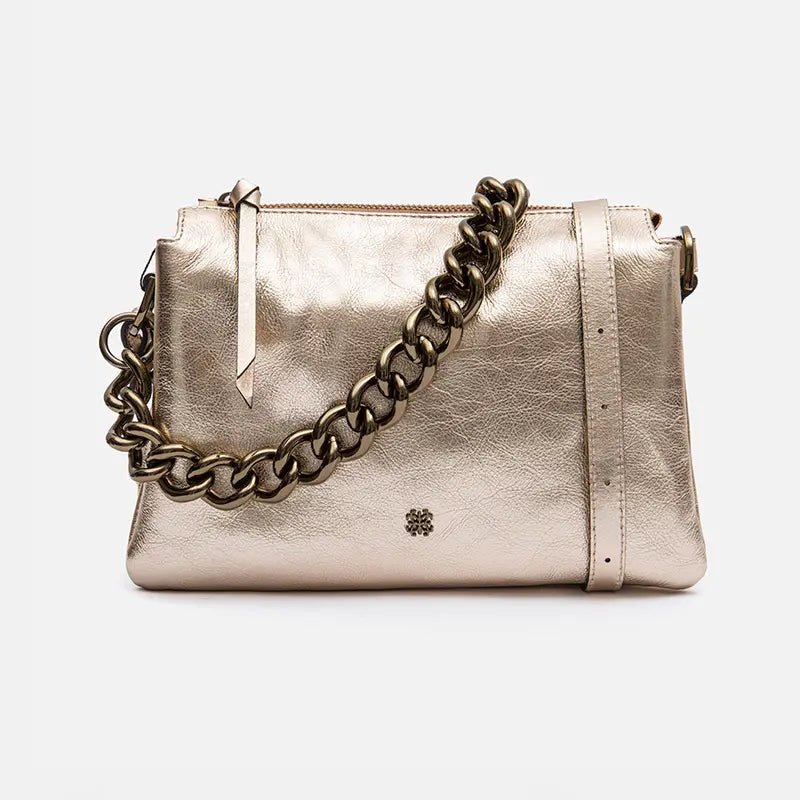 Bolsa Giulia em Couro Ouro Light - Balaia