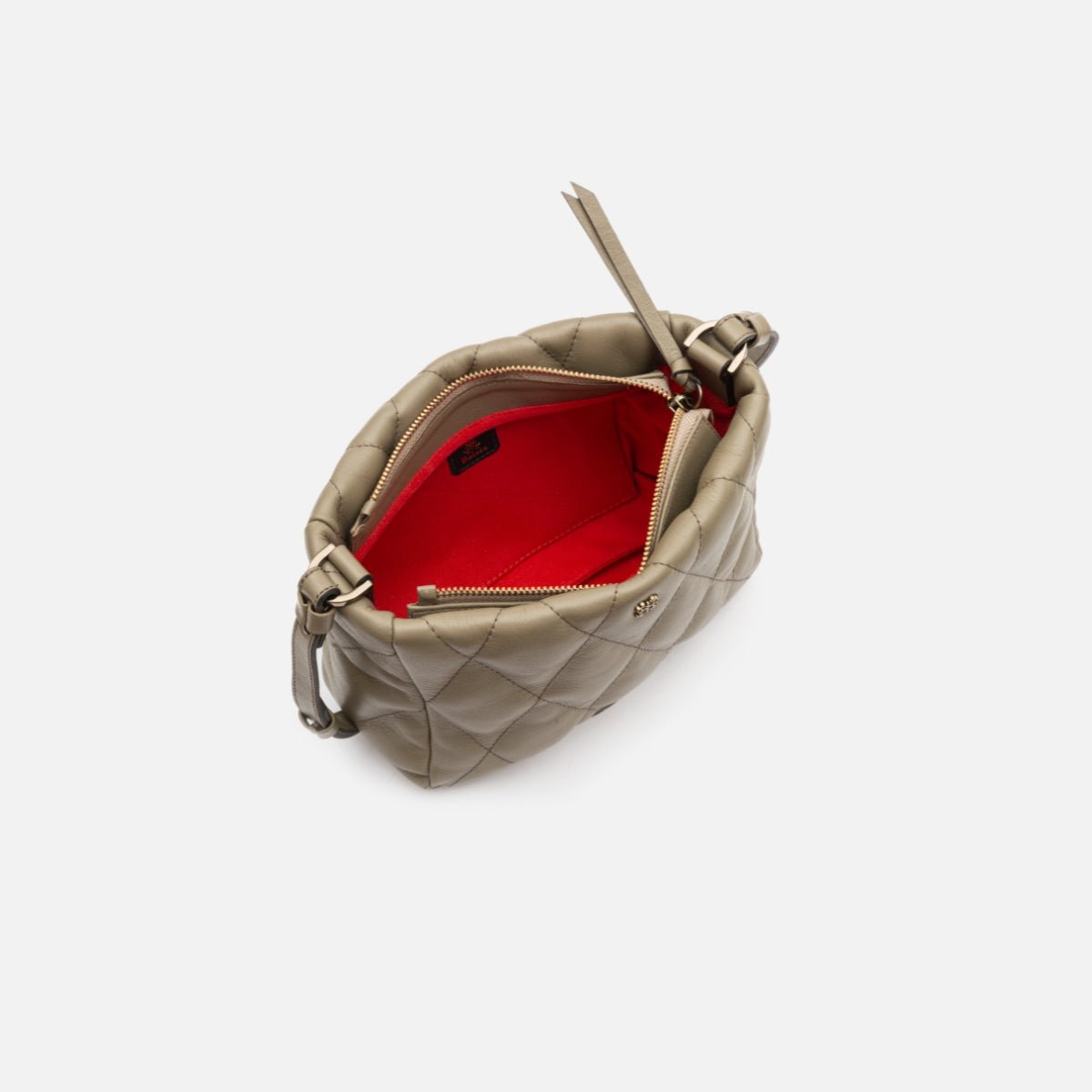Bolsa Helô P em Couro Khaki - Balaia