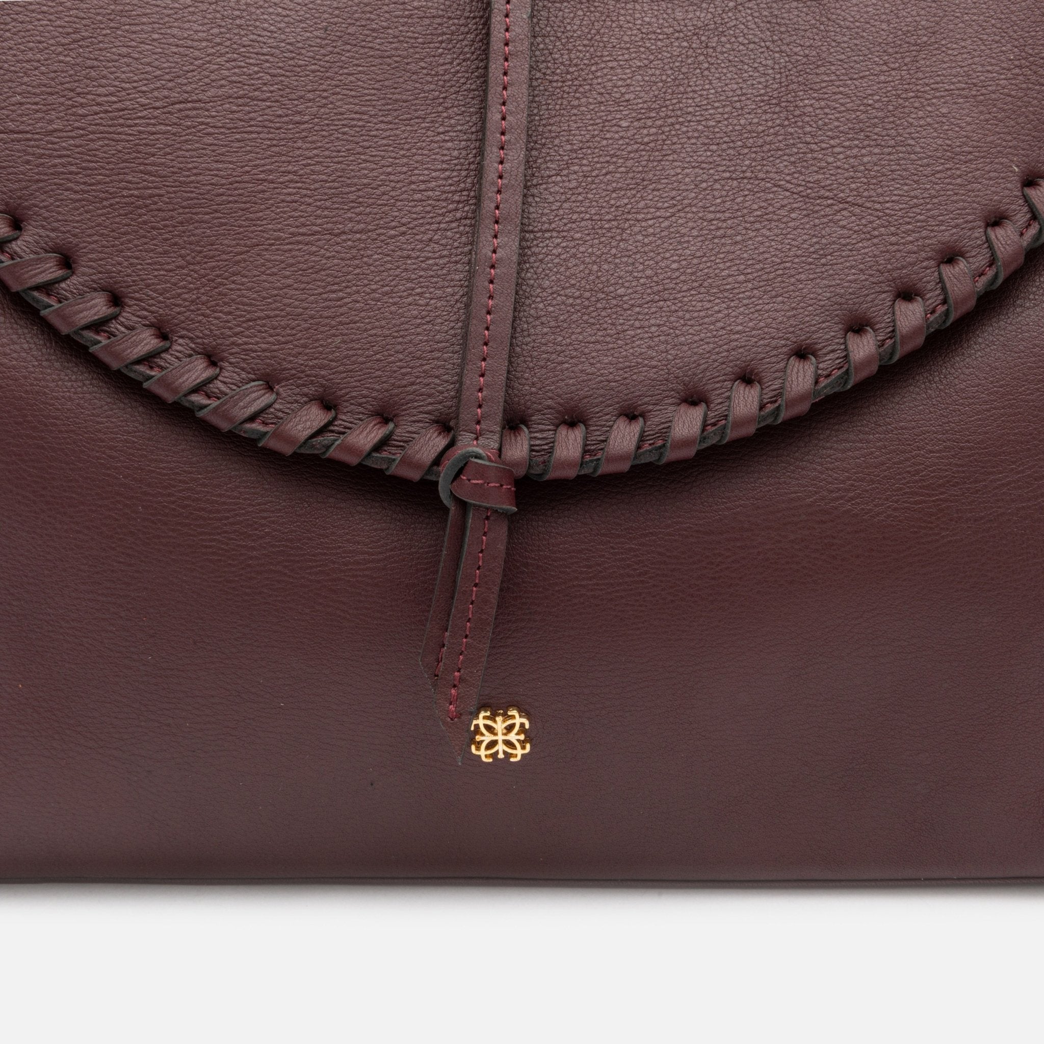 Bolsa Ivy em couro cabernet - Balaia